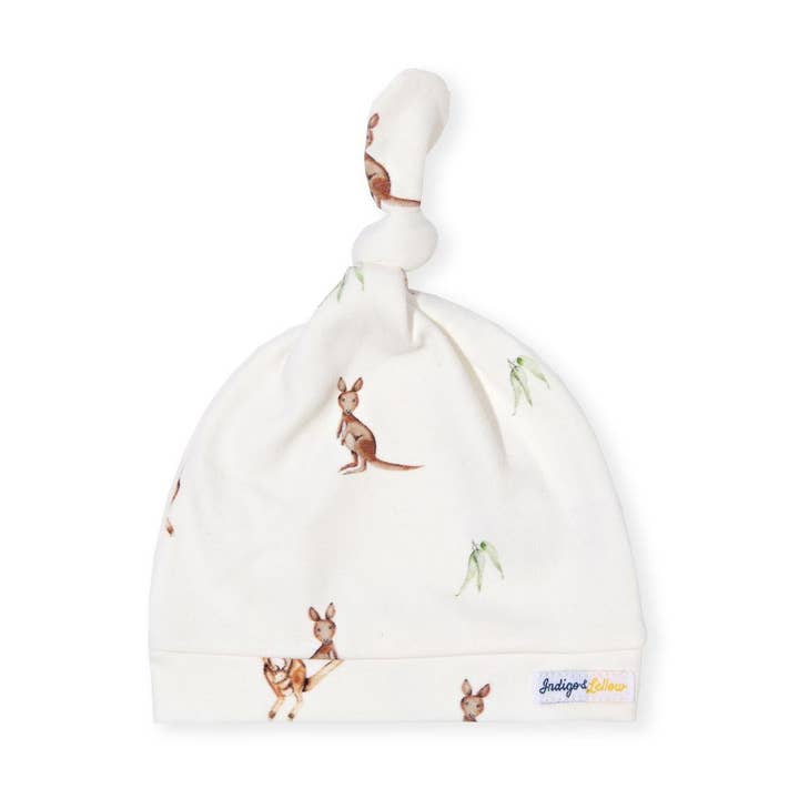 Knotted Beanie - Kangaroo for wholesale by Indigo & Lellow