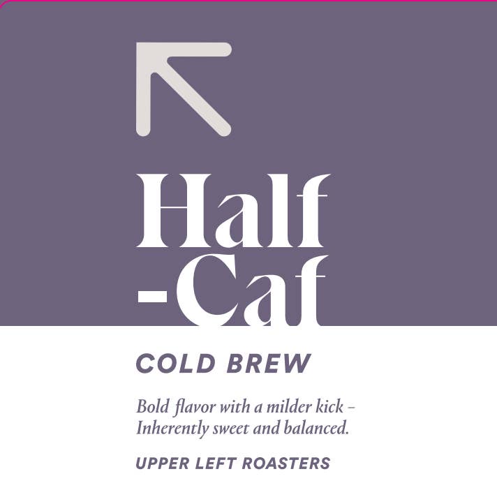 Upper Left Roasters - Wholesale Iced Coffee/Cold Brew - Half Caffeinated Cold Brew Cans0