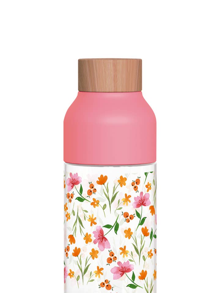 TRITAN ICE PINK FLOWERS 570 ML BOTTLE for wholesale by QUOKKA