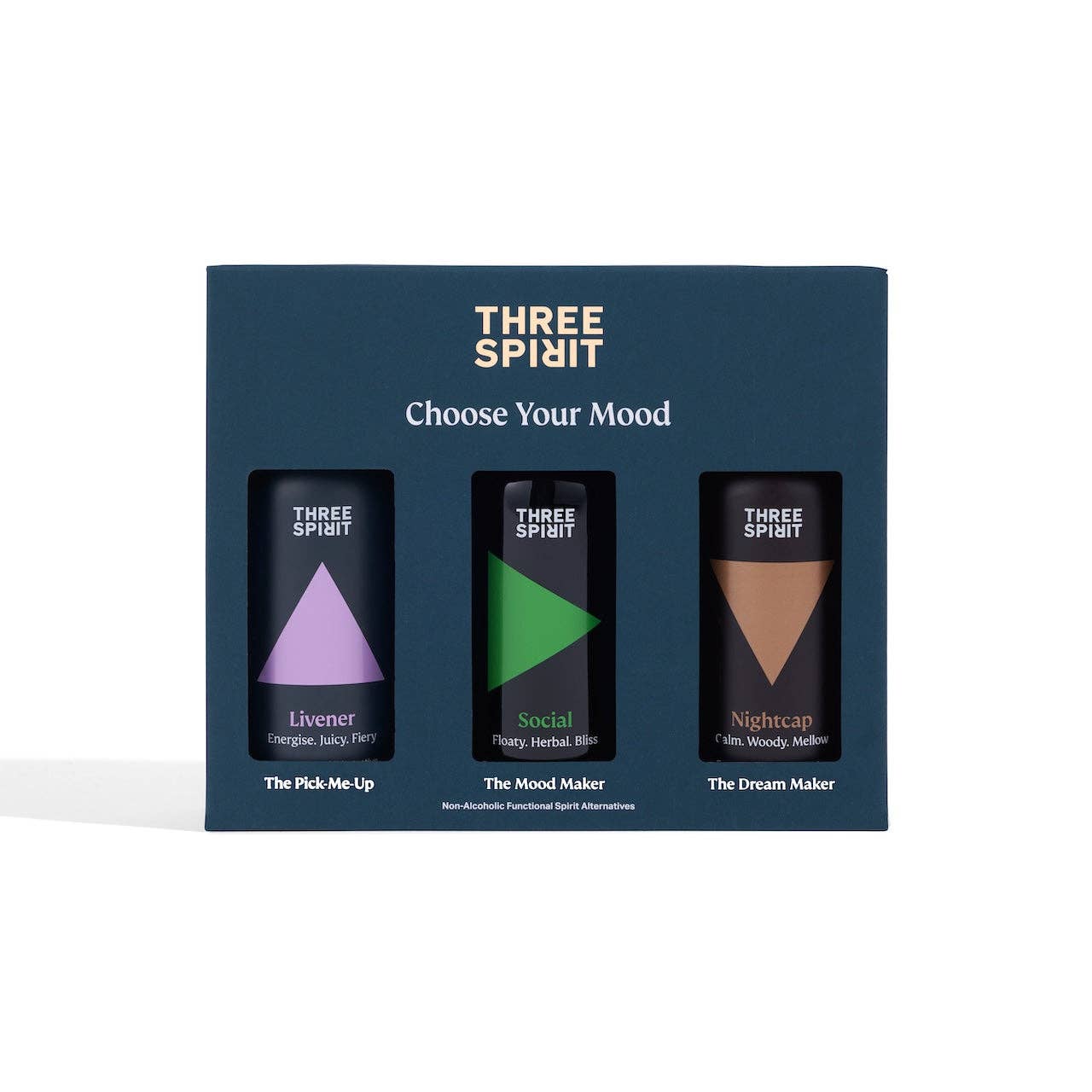 Three Spirit - Wholesale Non-Alcoholic Aperitif/Mocktail - The NEW Starter Pack (8x3/6.8oz)