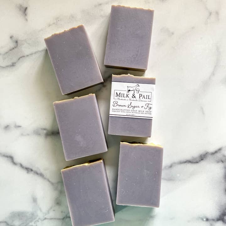 Brown Sugar Fig Goat Milk Soap for wholesale by Milk & Pail