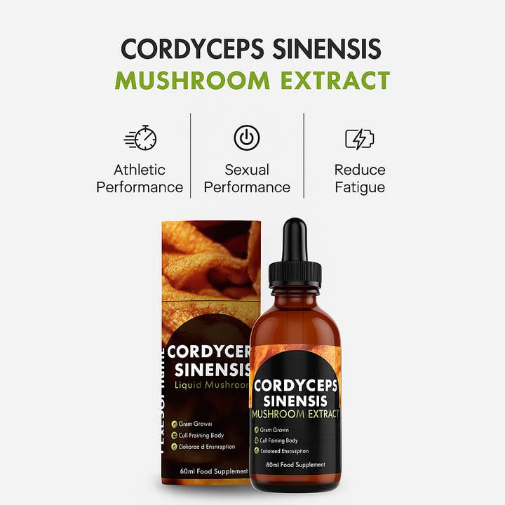 Cordyceps Sinensis Mushroom Liquid Supplement 60ml for wholesale by Feel Supreme