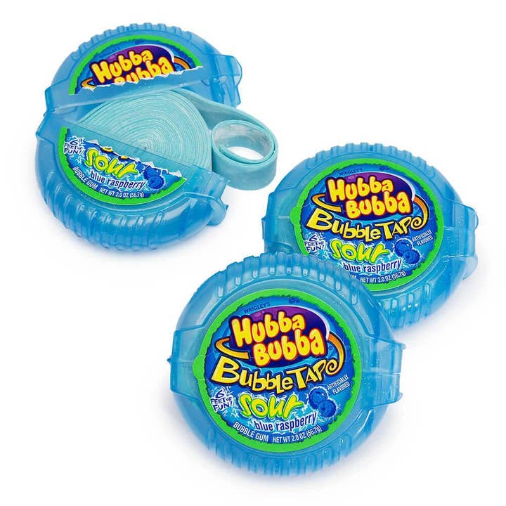 Sugar Bear Candy – wholesale Tuggummi – Hubba Bubba Bubble Tape Surblå Hallon 12 ct.