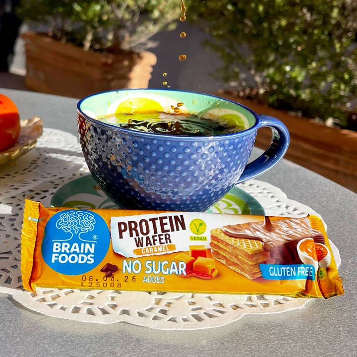 Wilton Mettler LLC - Wholesale Snack Bar - BRAIN FOODS Gluten Free Vegan Wafers (Caramel Protein)5