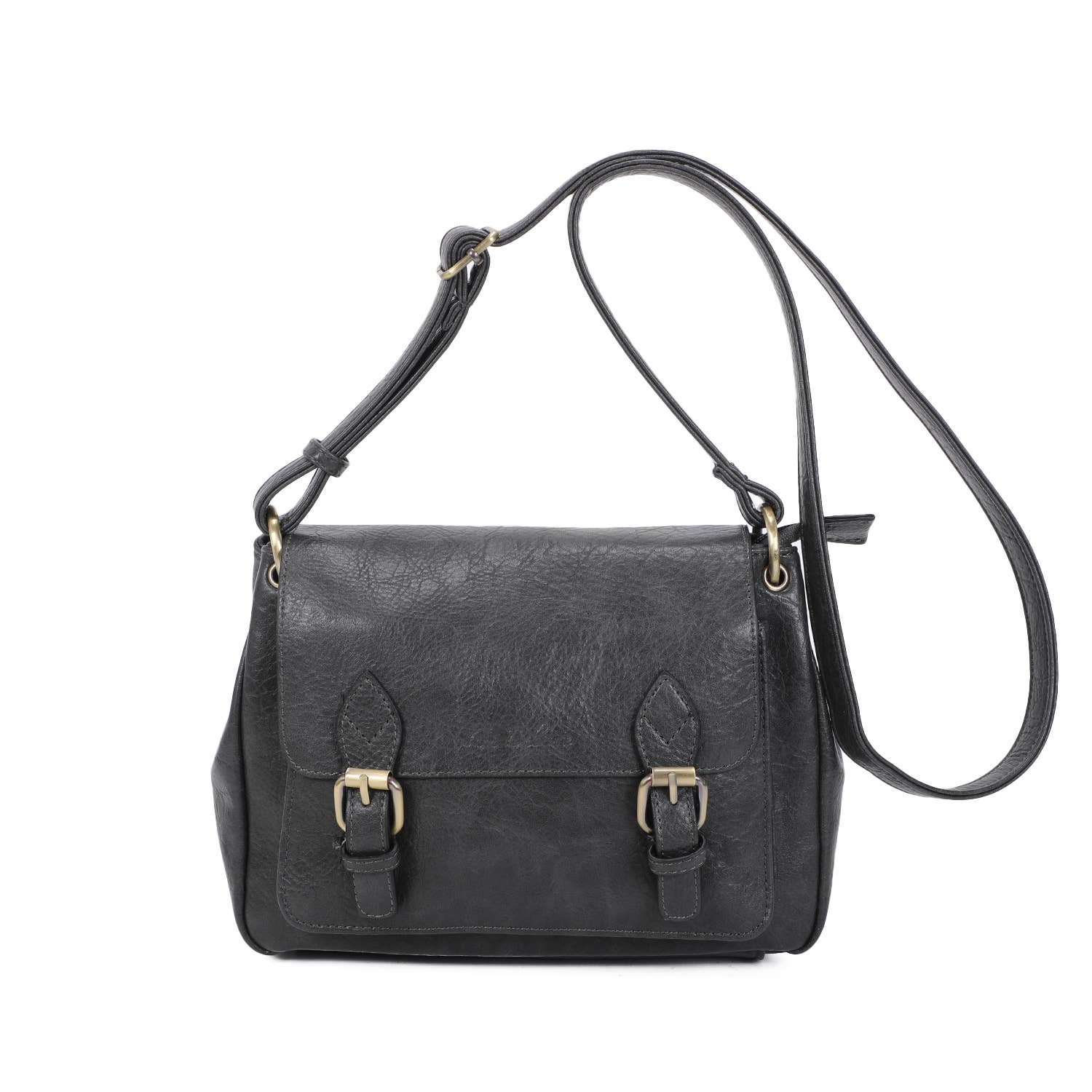 INES DELAURE - Wholesale Shoulder Bag - Women's - Compartmentalized satchel, satchel shape, medium size4