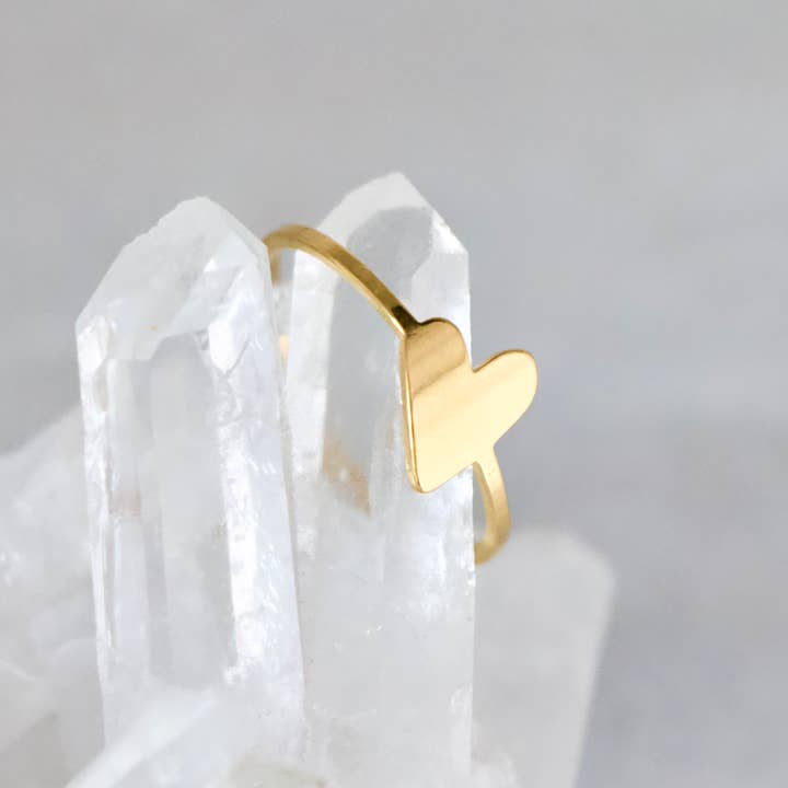Mesa Blue - Wholesale Band/Stacked Ring - Heart Stack Ring - Â Waterproof