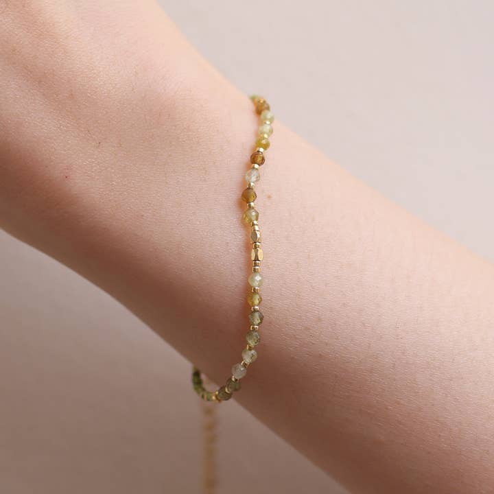 NabiLondon – wholesale Beaded bracelet – Peridot beaded bracelet