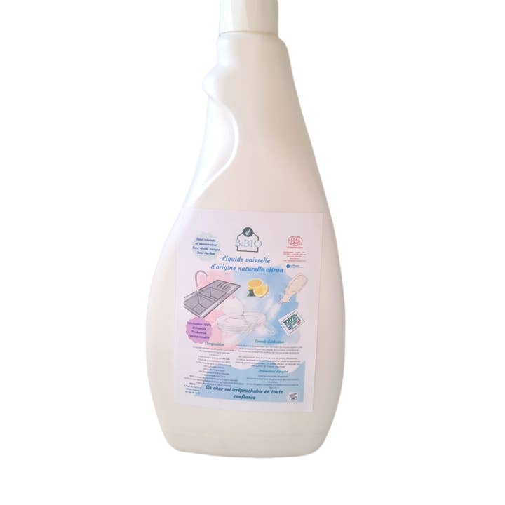 BBIOFRANCE - Wholesale Dish soap - 100% natural lemon dishwashing liquid 750ml1