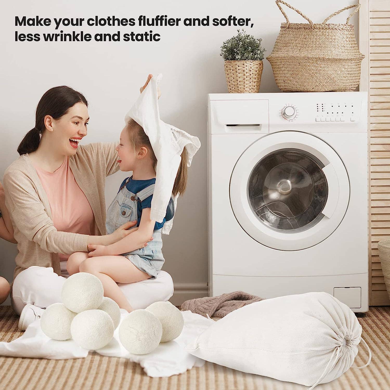 VIGOR - Vente Balles de sèche-linge - Lot de 6 boules de séchage en laine 100 % pure laine de Nouvelle-Zélande13