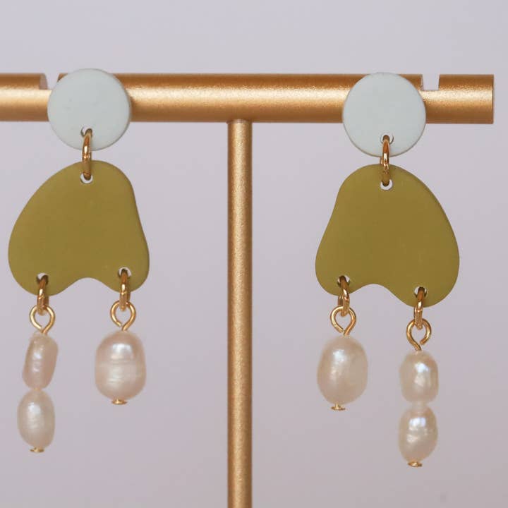 Rainbow's Clay - Wholesale Dangle Earrings - Pearl Drops4