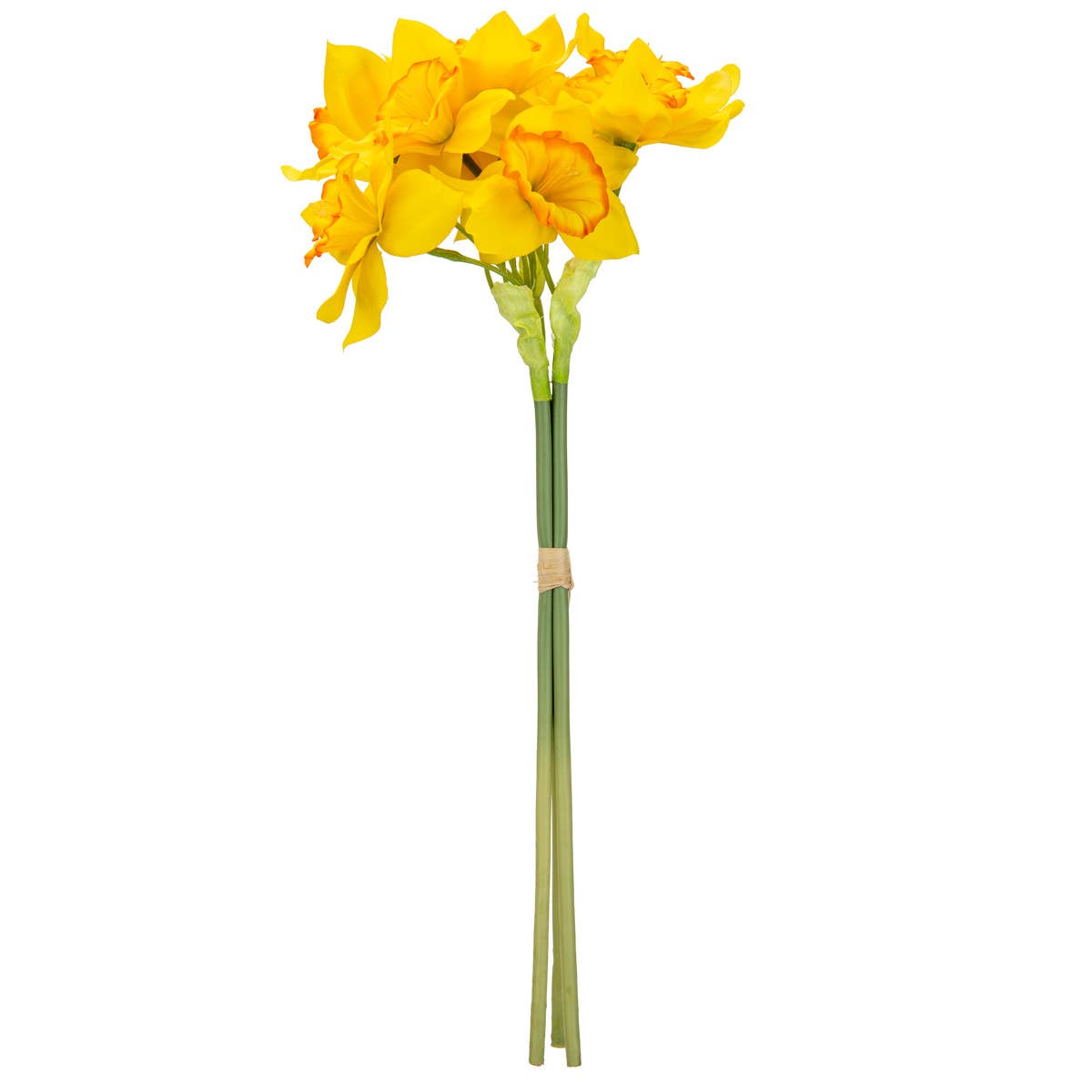 Eleganza Floral - Wholesale Artificial Flowers - 16" Daffodil Bouquet x 9 Heads Yellow3