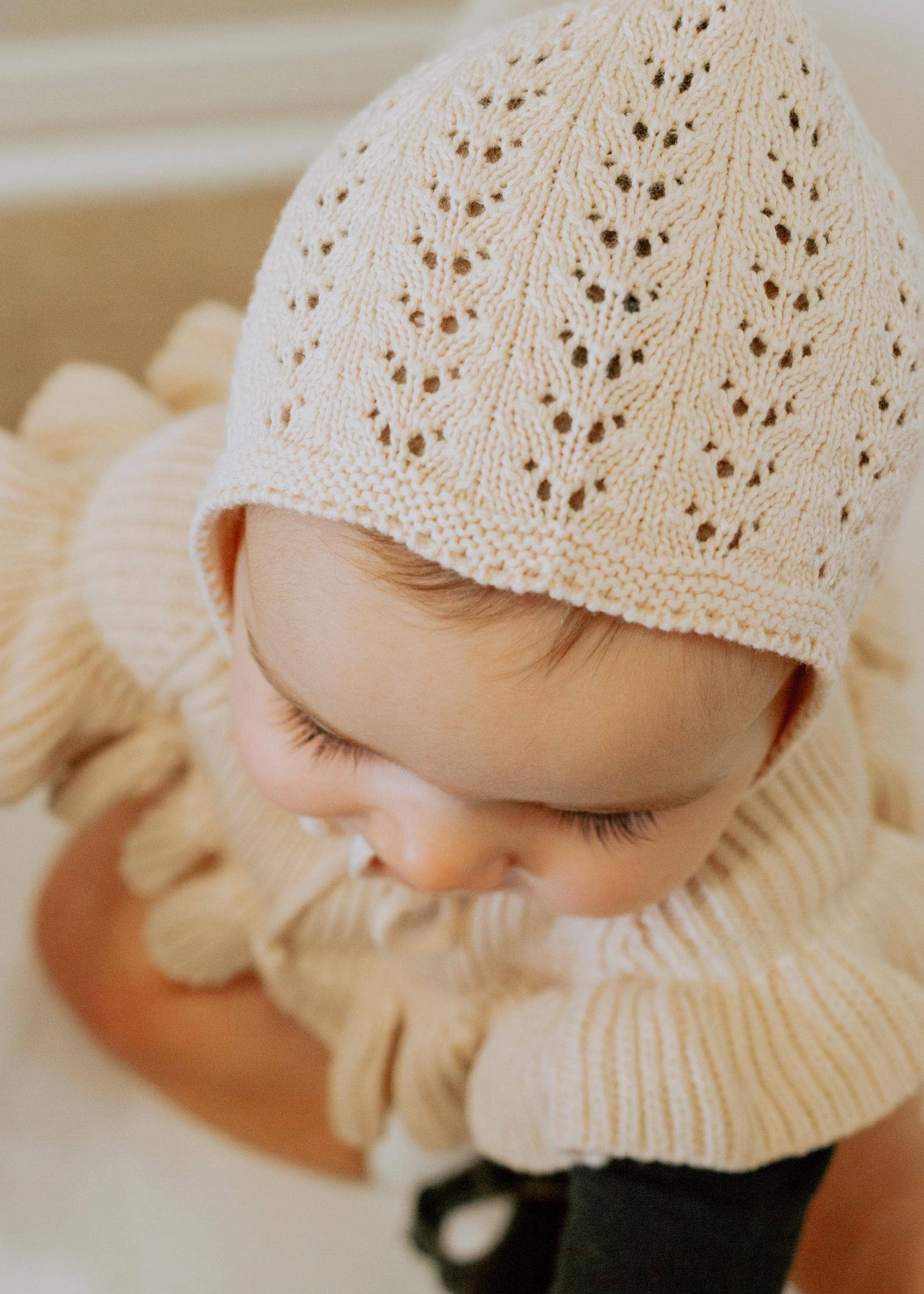 OLIVE & CRADLE - Wholesale Bonnet - Baby - Jamie Knit Bonnet1
