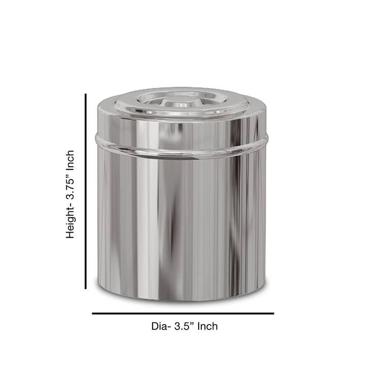 nu steel - Wholesale Jar - Gloss Polished Stainless Steel Cotton Jar1