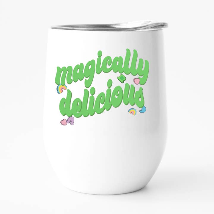 Gobelet à vin pour la Saint-Patrick, gobelet isotherme nostalgique pour la vente par Fbombs & Booze