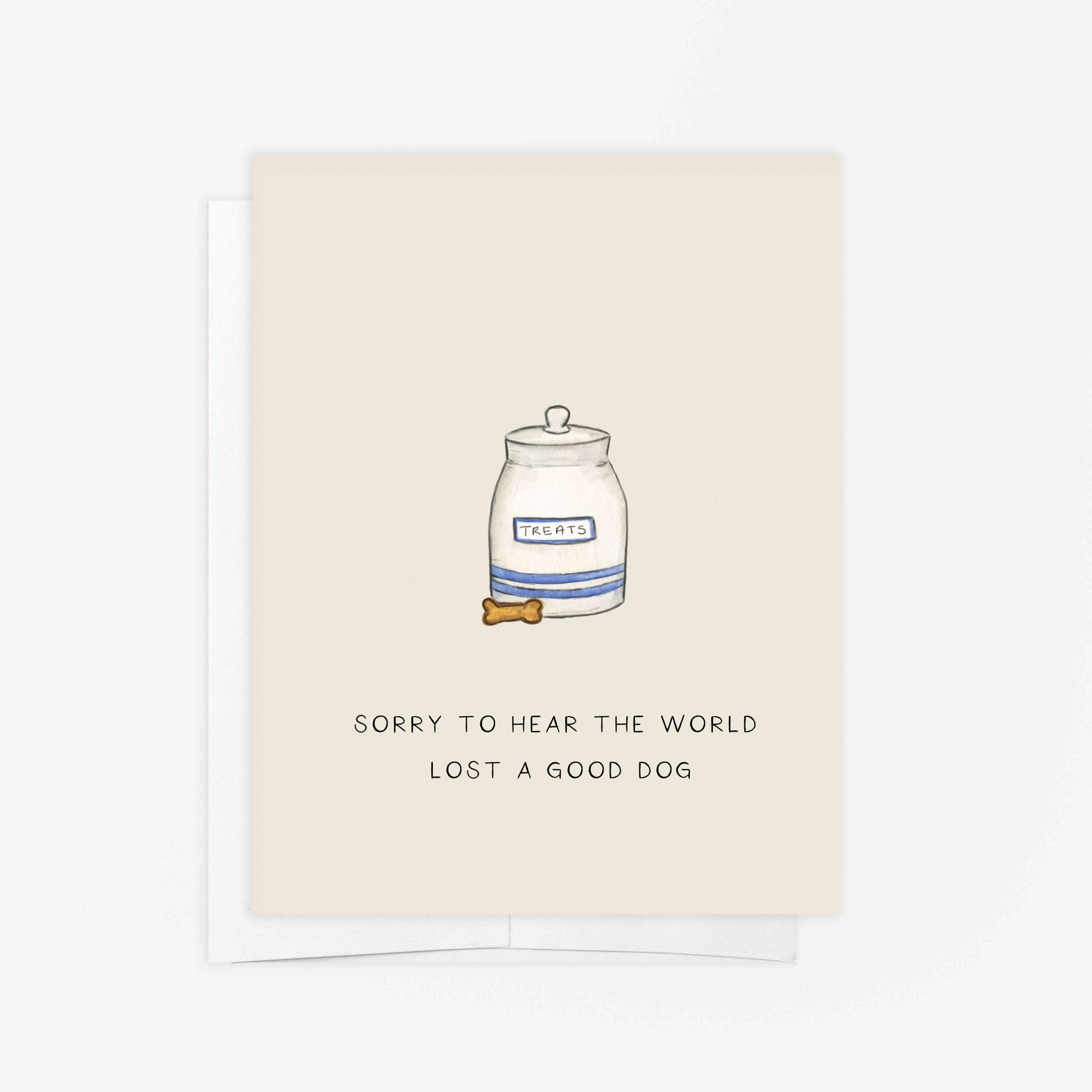 emmy+olly - Wholesale Sympathy Card - Greeting Card - Good Dog Condolence Card0