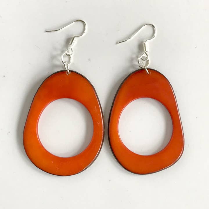 Belart Fair Trade - Wholesale Dangle Earrings - Tagua Single Ojete Earrings