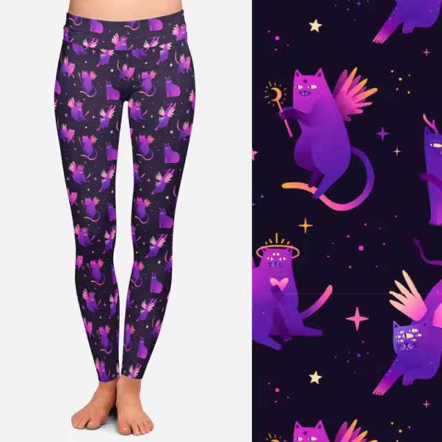 Mystic cat Leggings for wholesale by Ouroboros