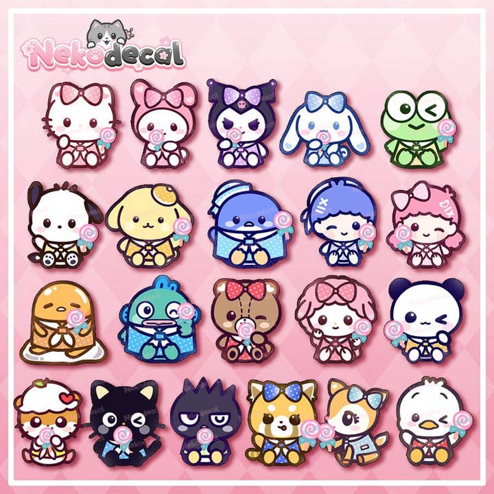 Lollipop Friend Stickers for wholesale by Nekodecal