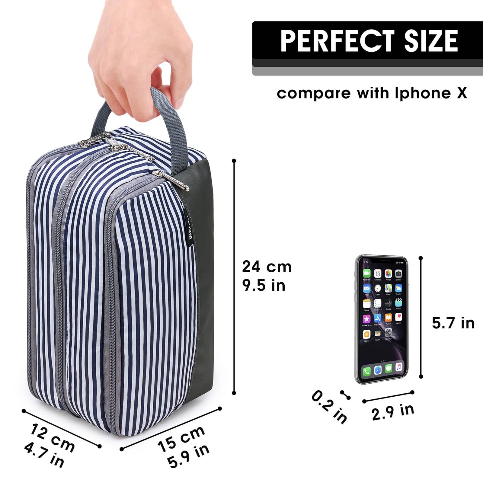 wandf - Wholesale Toiletry Bag - Unisex - Toiletry Bag Hanging Dopp Kit Water Resistant Shaving Bag37