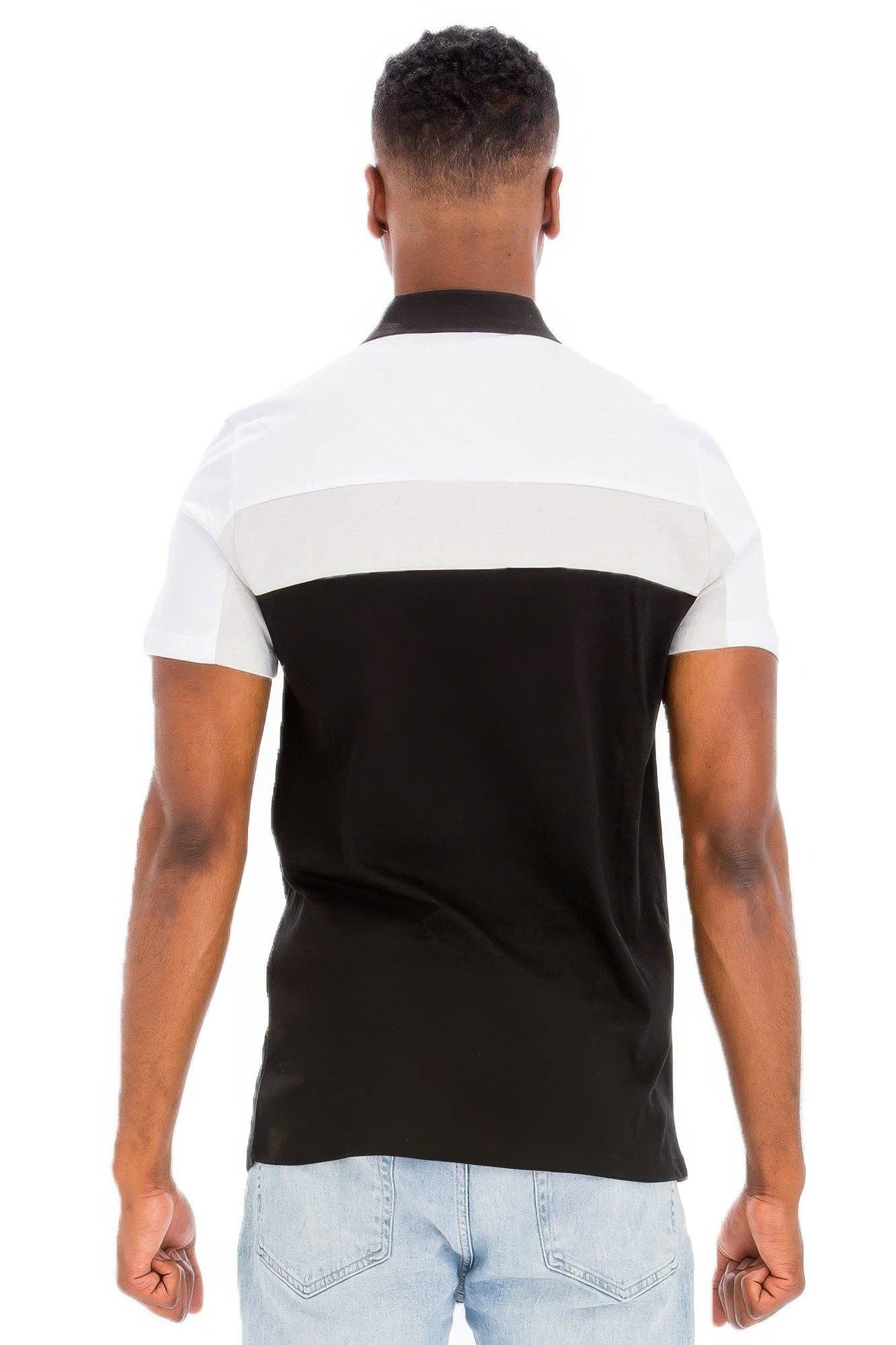 CC Wholesale Clothing - Wholesale Polo - Men's - Color Block Polo Short Sleeve1