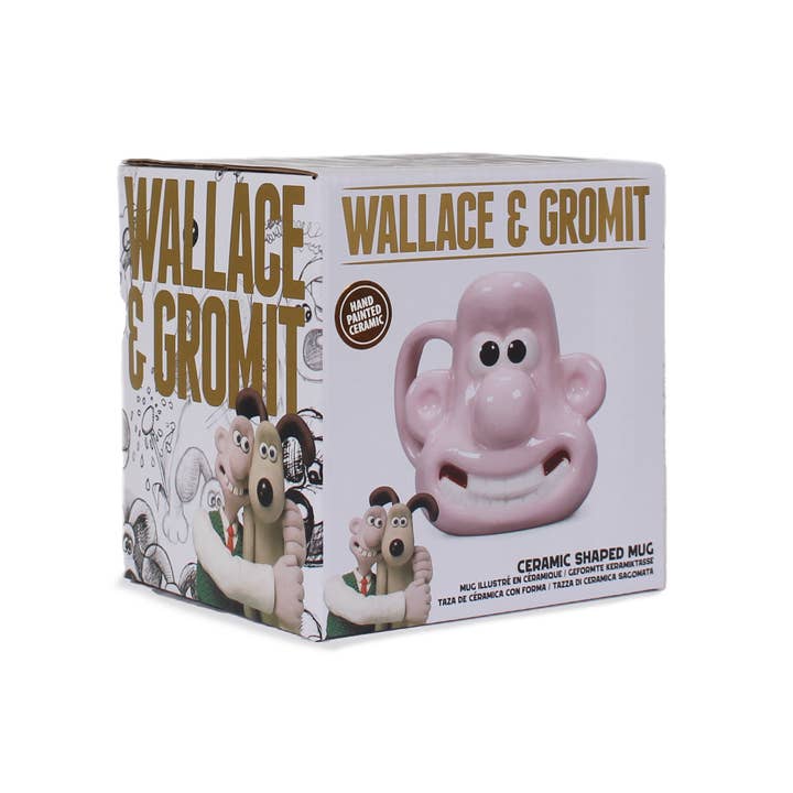 Half Moon Bay By Design - Wholesale Coffee Mug - Ceramic Shaped Mug - Wallace & Gromit (Wallace)