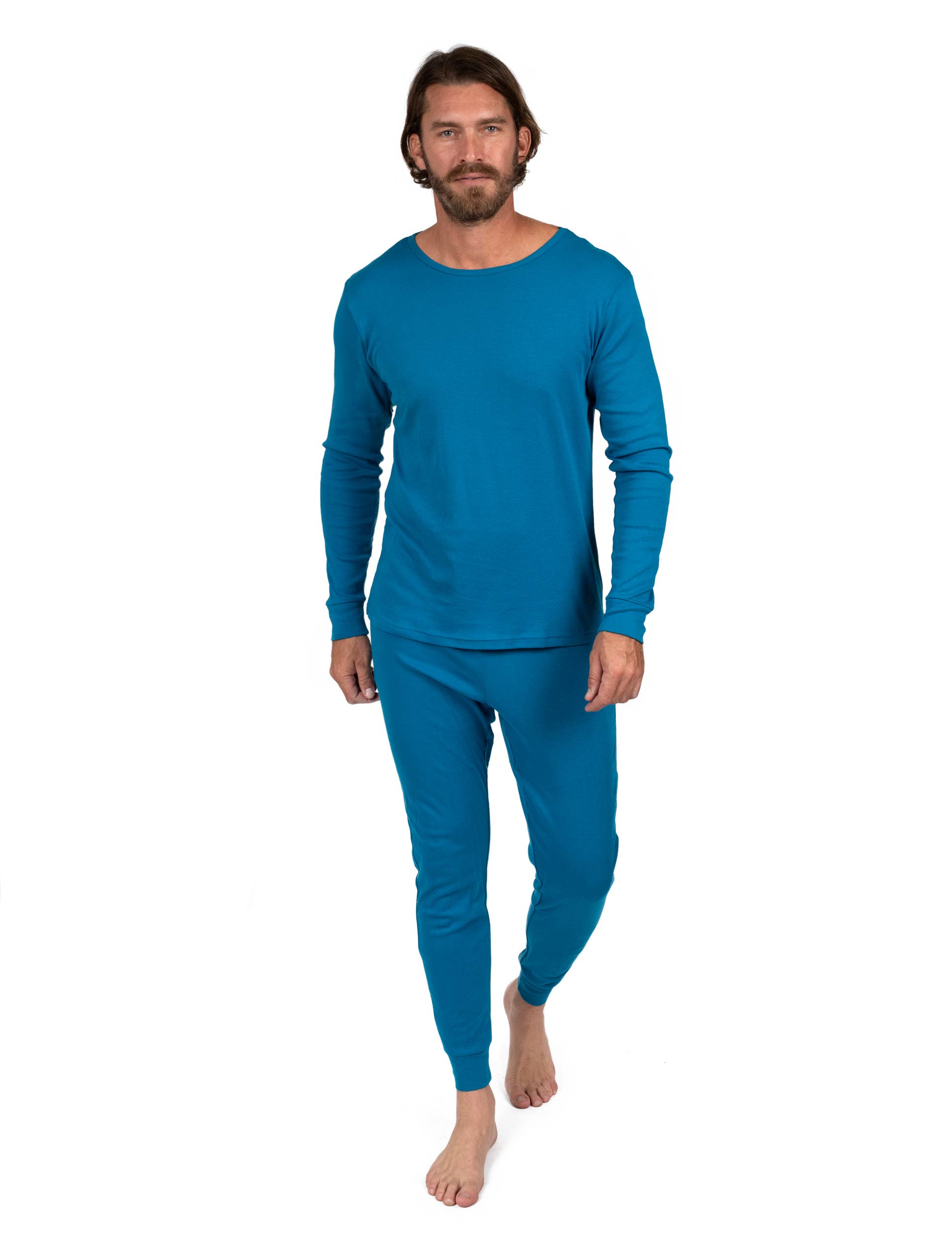 Leveret Pajamas - Wholesale Sleepwear Set - Men's - Mens Two Piece Cotton Pajamas Solid20