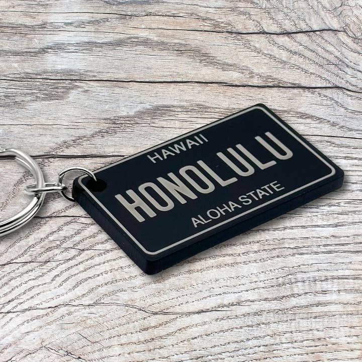 Hawaii mini registreringsskylt nyckelring USA souvenirtaggar presenter för wholesale av Harkak Creative
