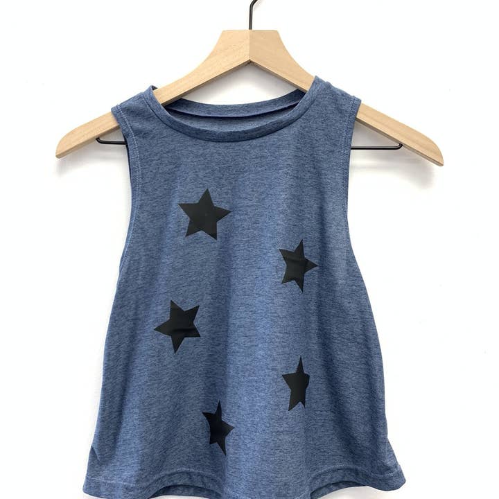 Camiseta Tirantes Blue Black Stars para venta al por mayor de Love Trendz Girls