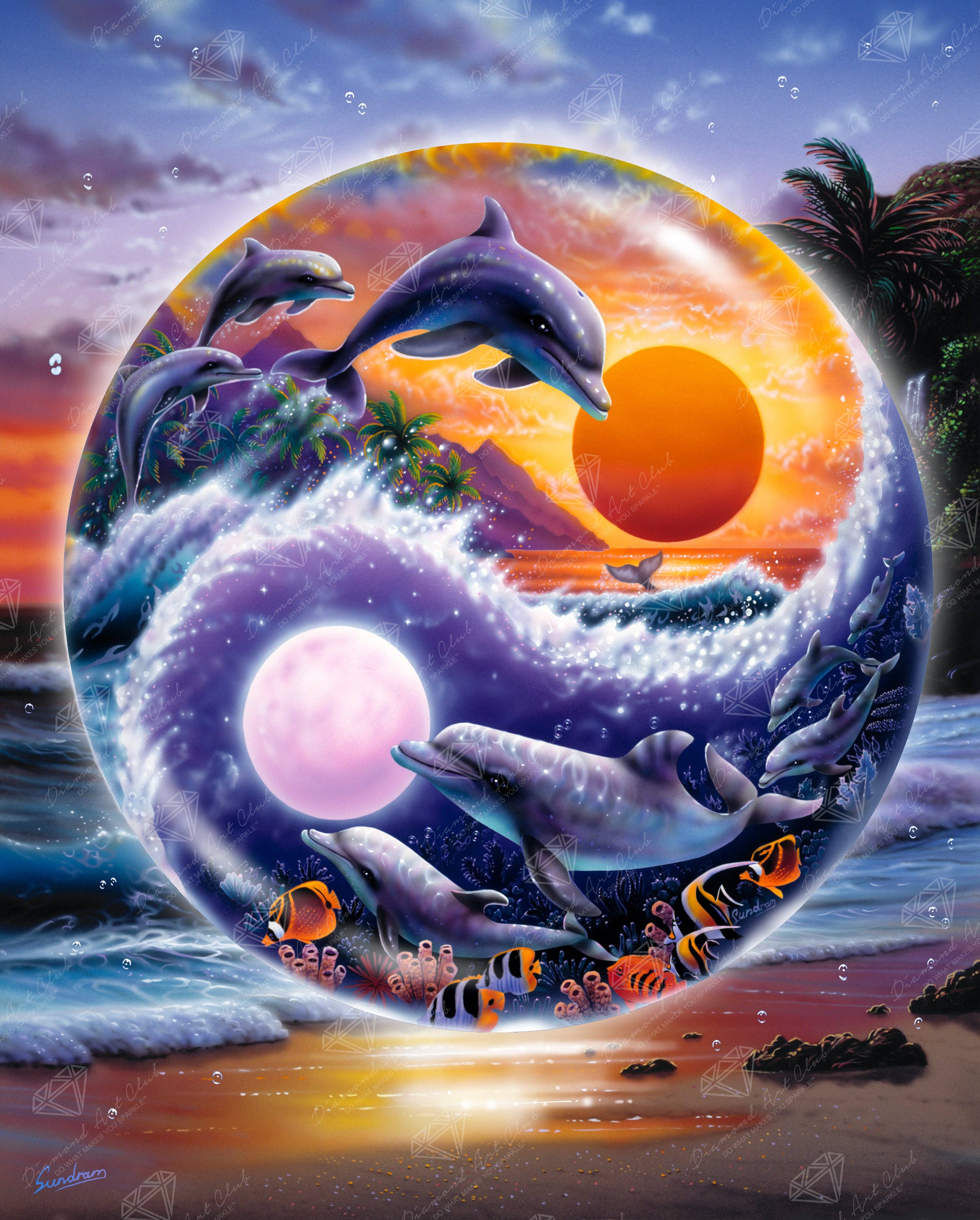 Diamond Art Club - Wholesale DIY Craft Kit - Yin & Yang of Life0