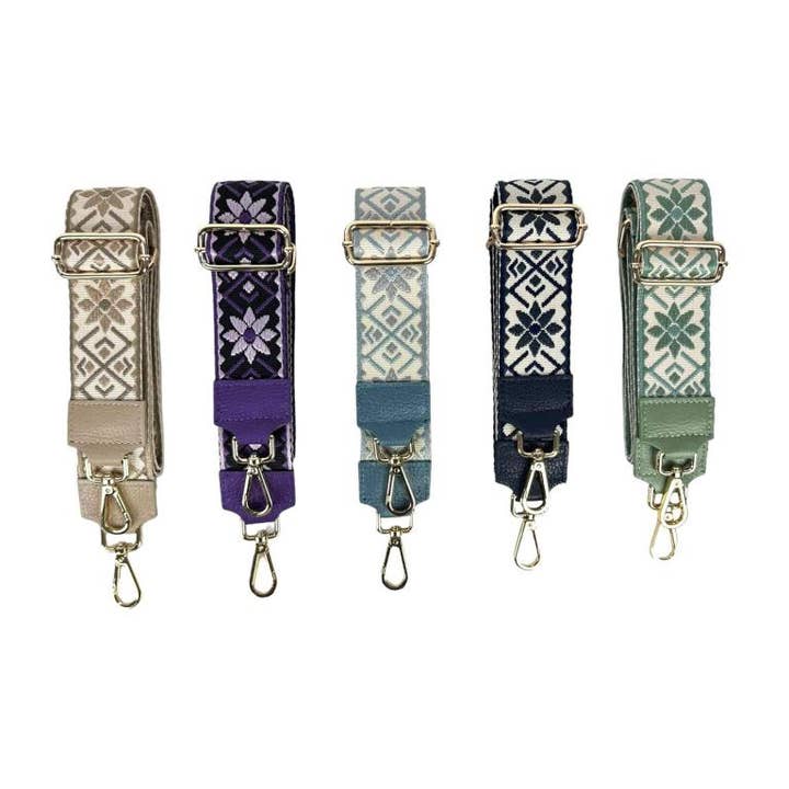 Chenson & Gorett - Wholesale Bag Strap - Women's - Bag Strap with Silver or Gold Clip, per pack13