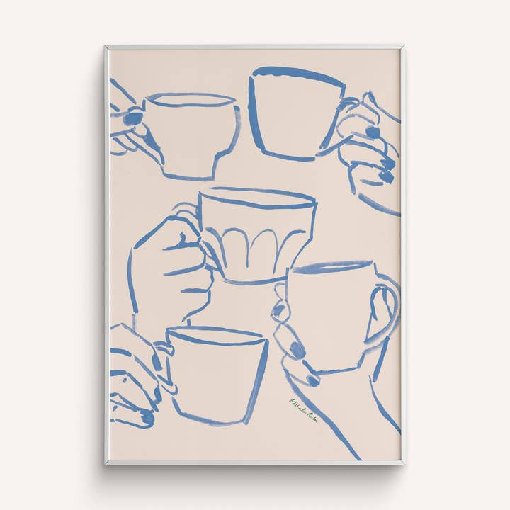 Phthalo Ruth - Wholesale Art Print - "Café du Jour" Coffee Art Print1