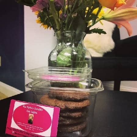 Regular or Dark Chocolate Biggies for wholesale by Miss Myrtle's Chocolate Chip Cookies