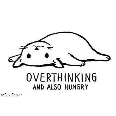 Ephemera - Wholesale Magnet - Magnet-Overthinking and Also Hungry