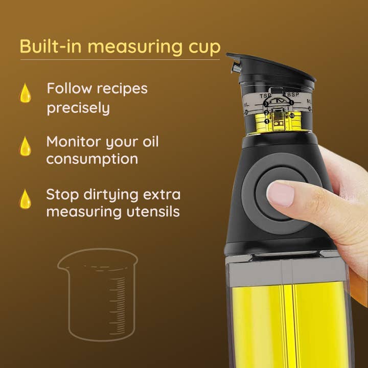 Bambusi - Wholesale Oil/vinegar dispenser - Oil Dispenser for Kitchen - Glass Set of 2, with Pump1