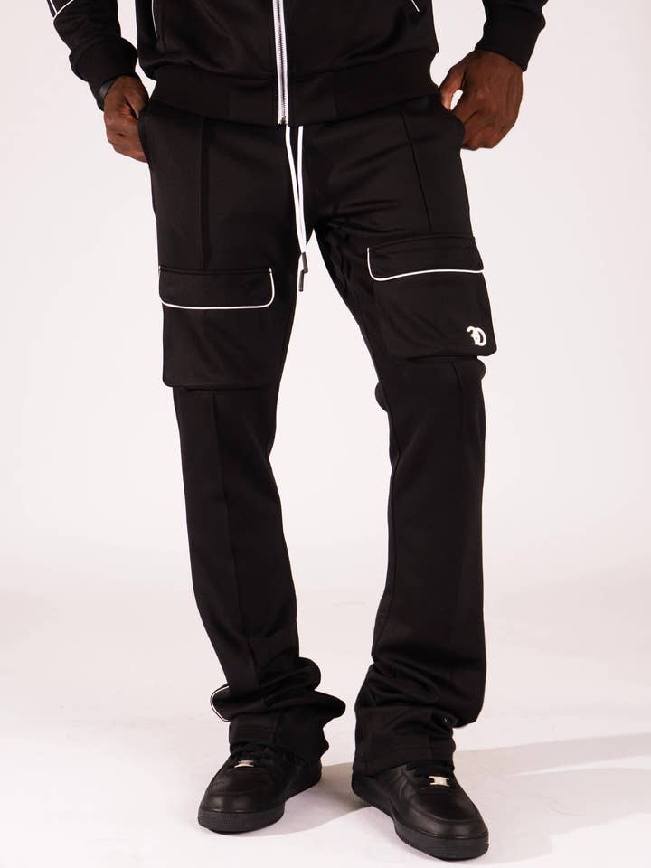 F6770 Romo Track Pants - Black for wholesale by Frost Originals