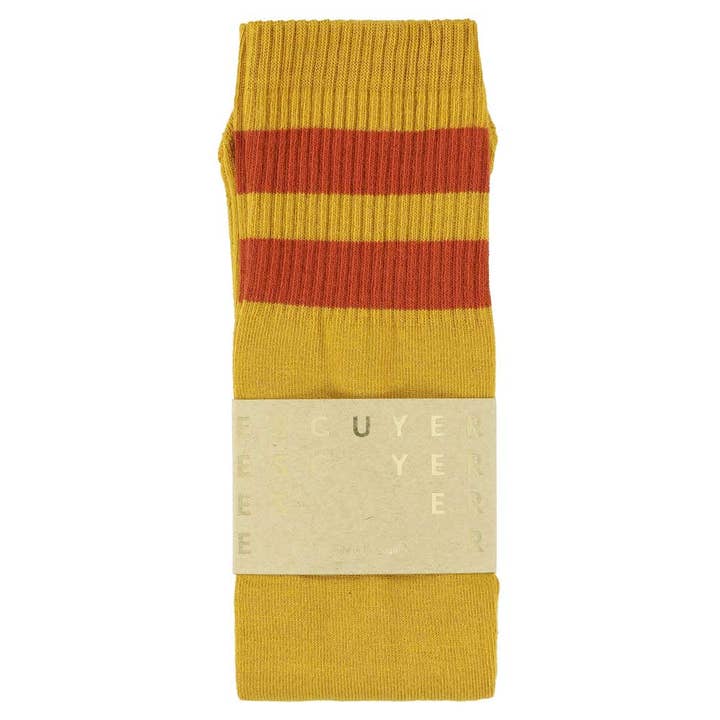 Unisex Tube Socks - Mustard / Orange for wholesale by ESCUYER