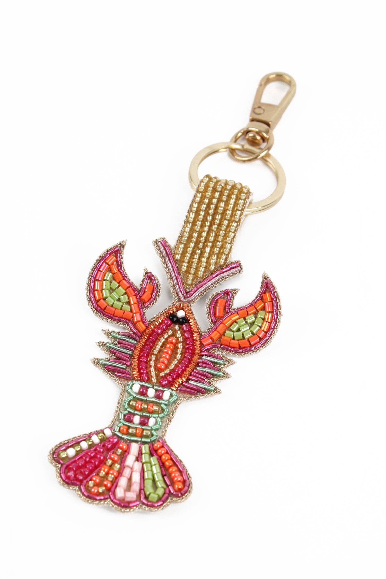 My Doris - Venta al por mayor Llavero - Mujer - Llavero/adorno para bolso de langosta con cuentas de colores0