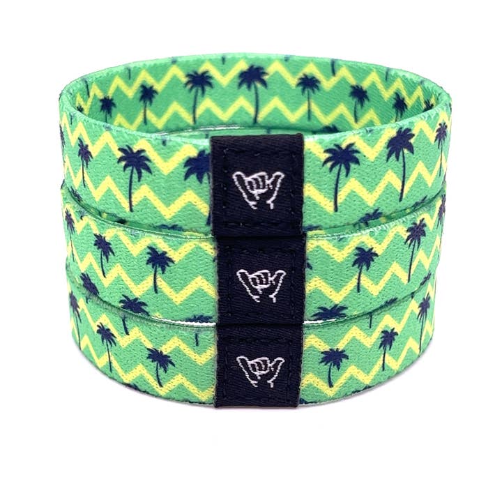 Paradise Palms Wristband Bracelet for wholesale by Hang Loose Bands