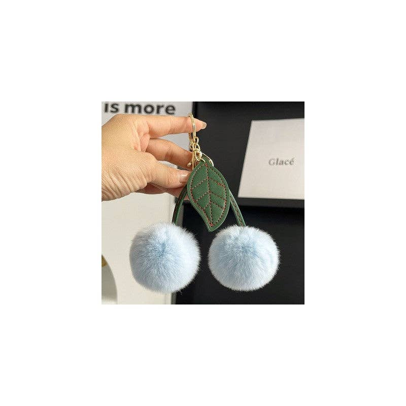 FurDecoration - Wholesale Keychain - Women's - Cherry Rabbit Hair Otter Car Keychain5