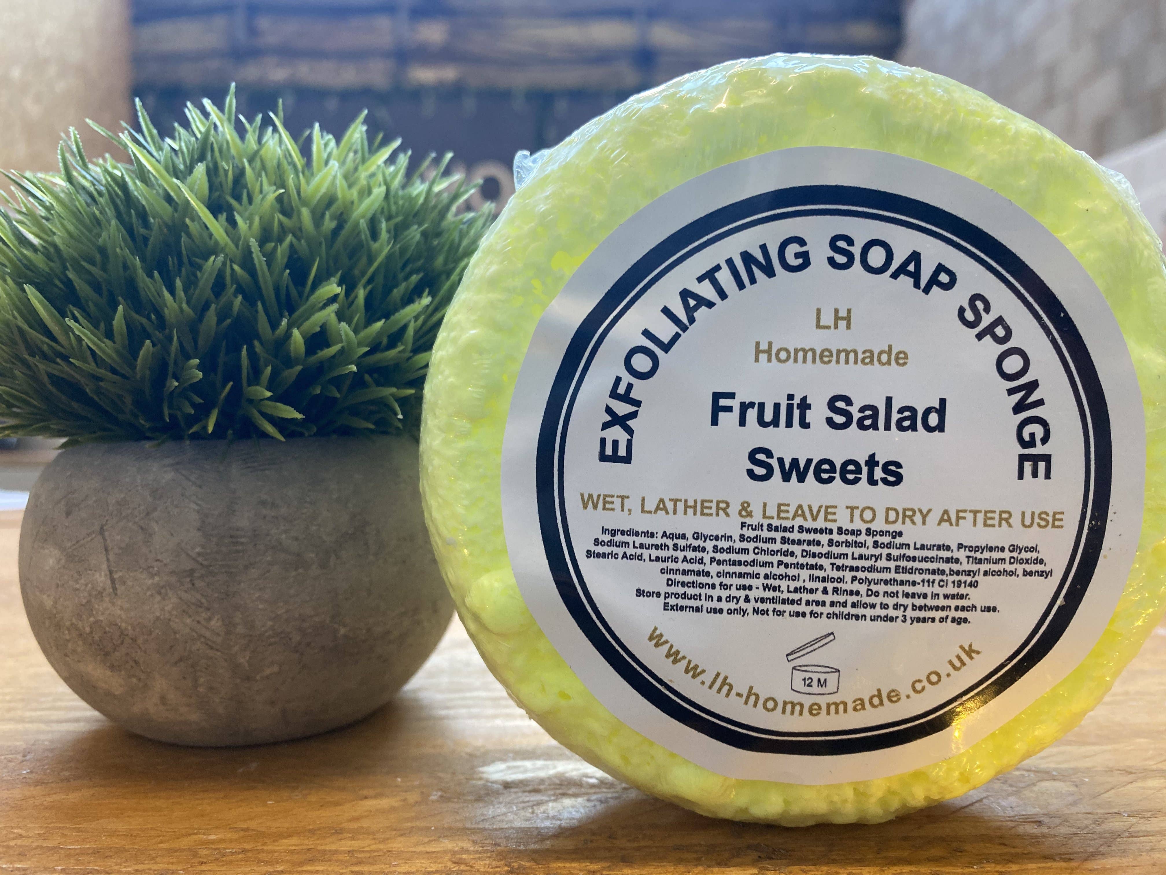 LH Homemade - Wholesale Bath Pouf/Sponge - Exfoliating Soap Sponge Huge 180g  High Quality.White label4