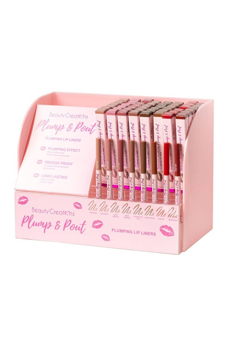 PINEAPPLE Beauty - Wholesale Lip Liner/Pencil - Beauty Creations PPLLWD-PT Plump & Pout Lip Liner - 48 pcs0