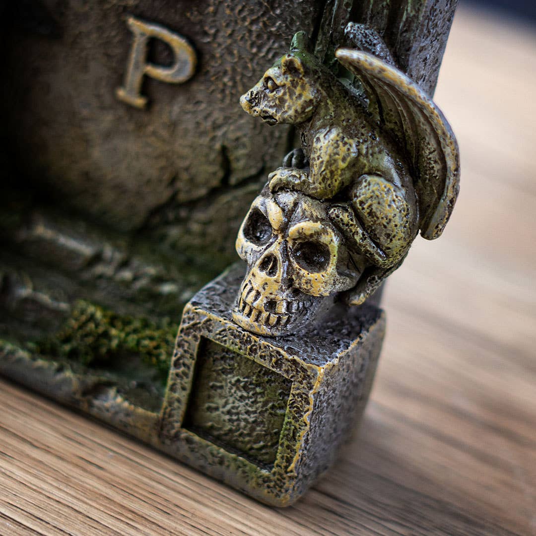 Pacific Trading - Wholesale Decorative Figurine - RIP Skull Tombstone Halloween3