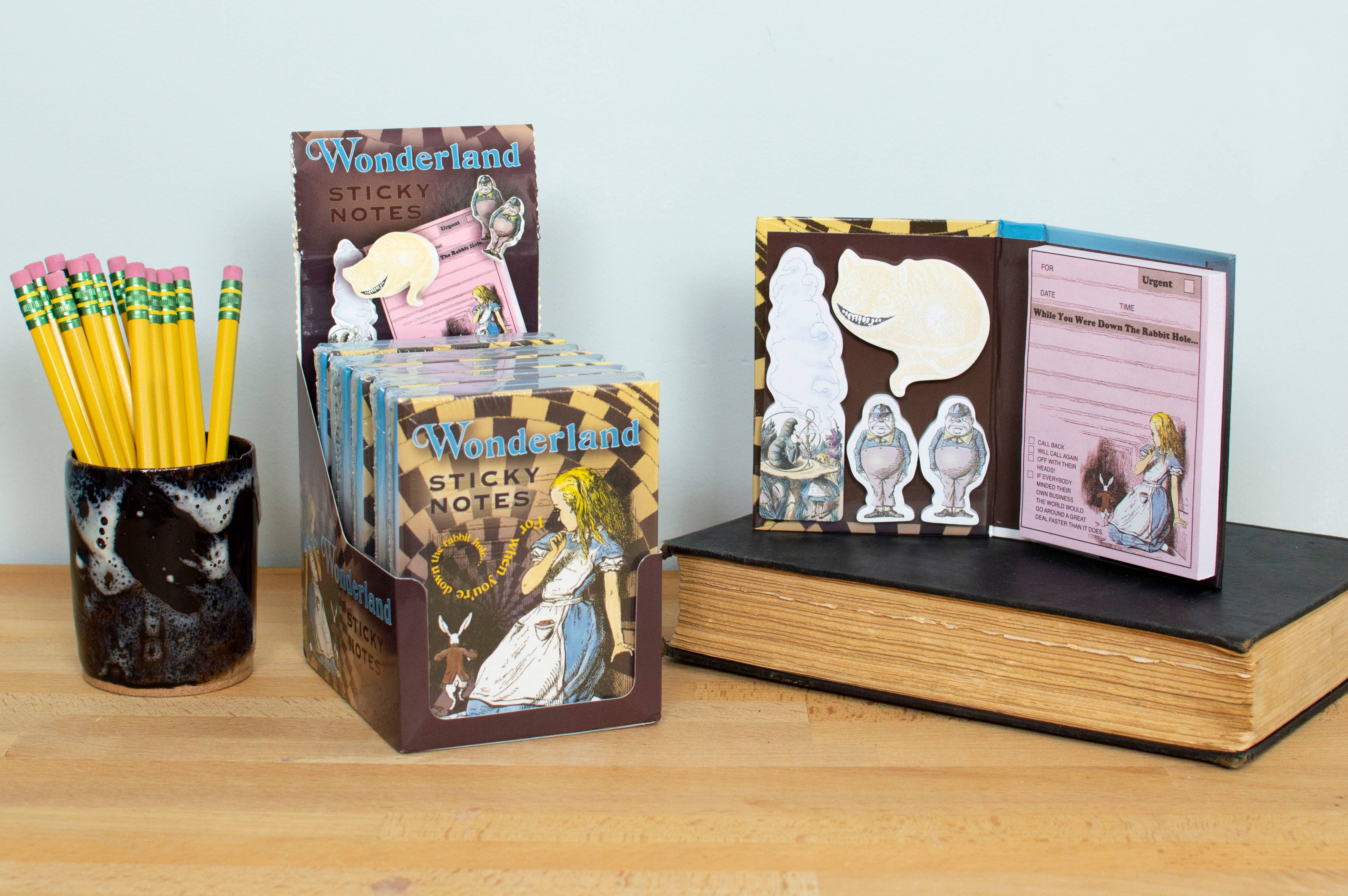 Unemployed Philosophers Guild - Wholesale Sticky Notes - Wonderland Sticky Notes2