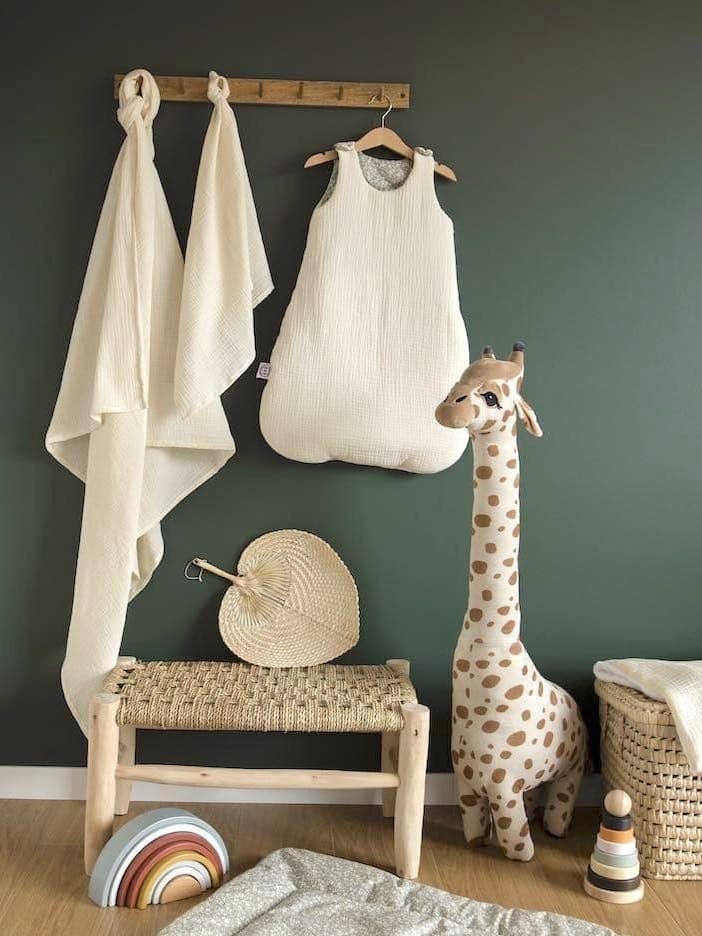 Ecru inbakeren 120x120 cm voor wholesale door Manufacture des bébés français