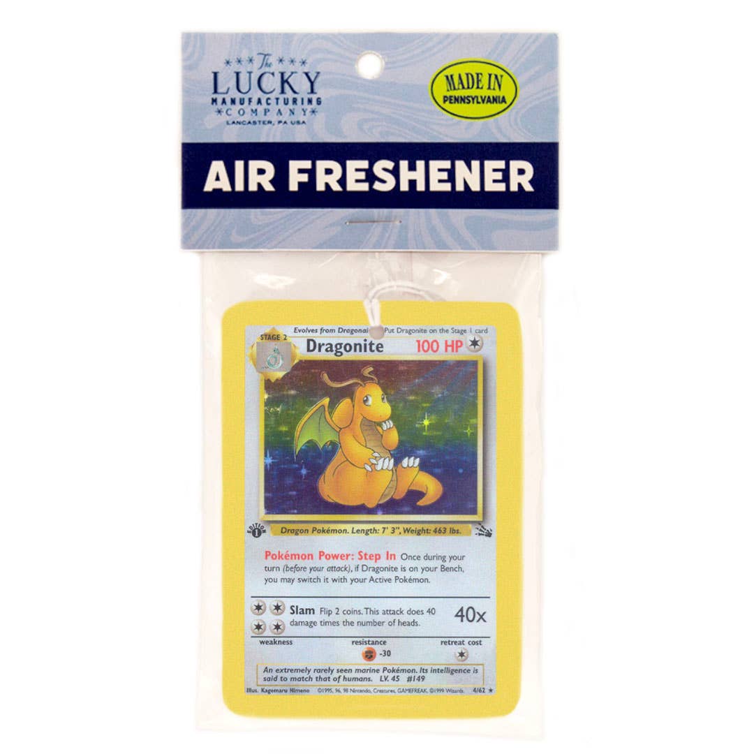 Lucky Mfg. Co. - Wholesale Car Freshener - Unisex - Dragonite Pokemon Card Air Freshener2