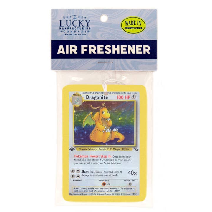 Lucky Mfg. Co. - Wholesale Car Freshener - Unisex - Dragonite Pokemon Card Air Freshener2