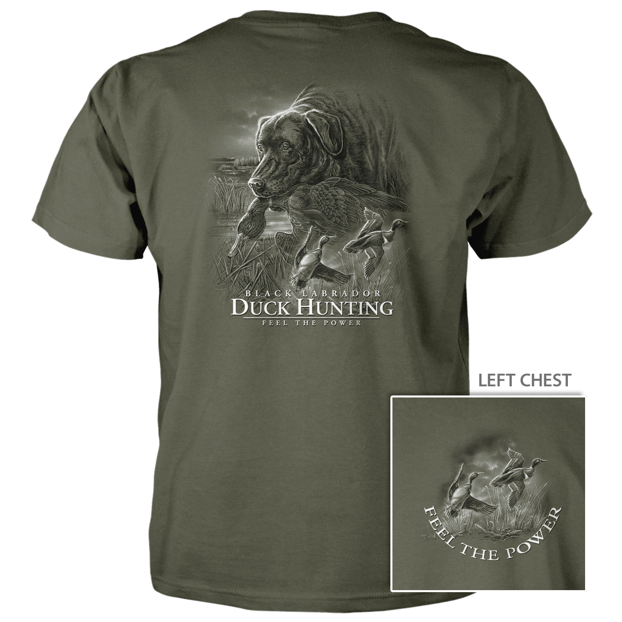 Old Country Outfitters - Vendita all'ingrosso Maglietta serigrafata - Unisex - Maglietta in cotone da 4,5 oz FTP Lab Duck Hunting9