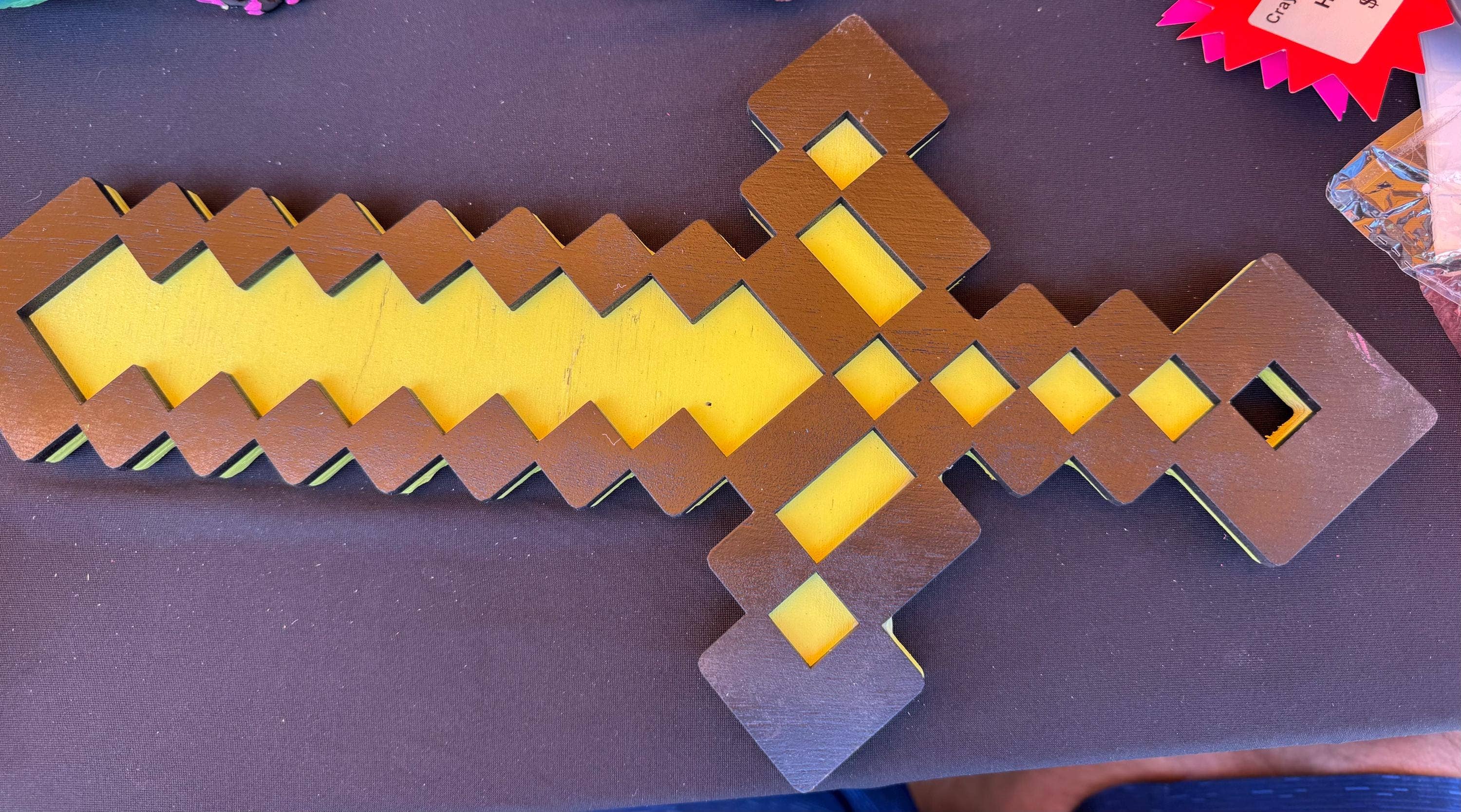 Crayon Eater Designs - Vente Jouet en bois – enfant - Épée, style Minecraft0