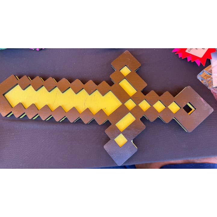 Crayon Eater Designs - Vente Jouet en bois – enfant - Épée, style Minecraft