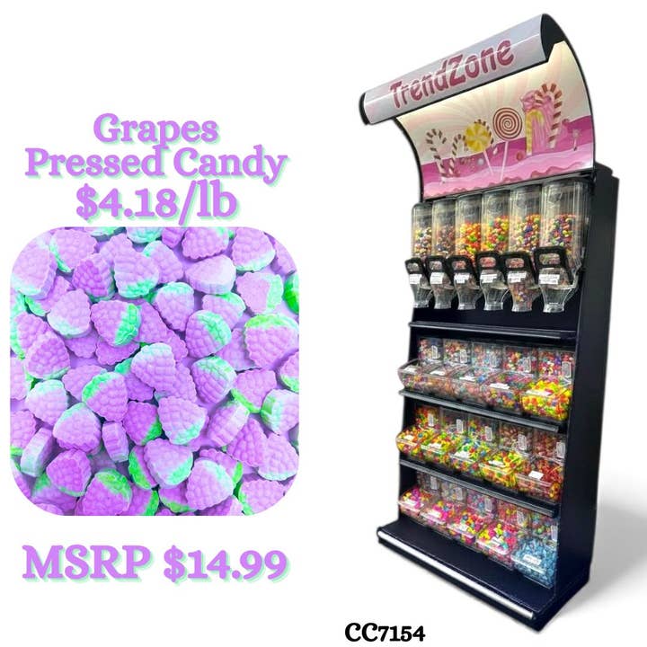 Bulk Candy Pressed Candy – Grape Style for wholesale by Trend Zone